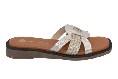 Eric Michael Solar Women’s Metallic Comfort Sandal