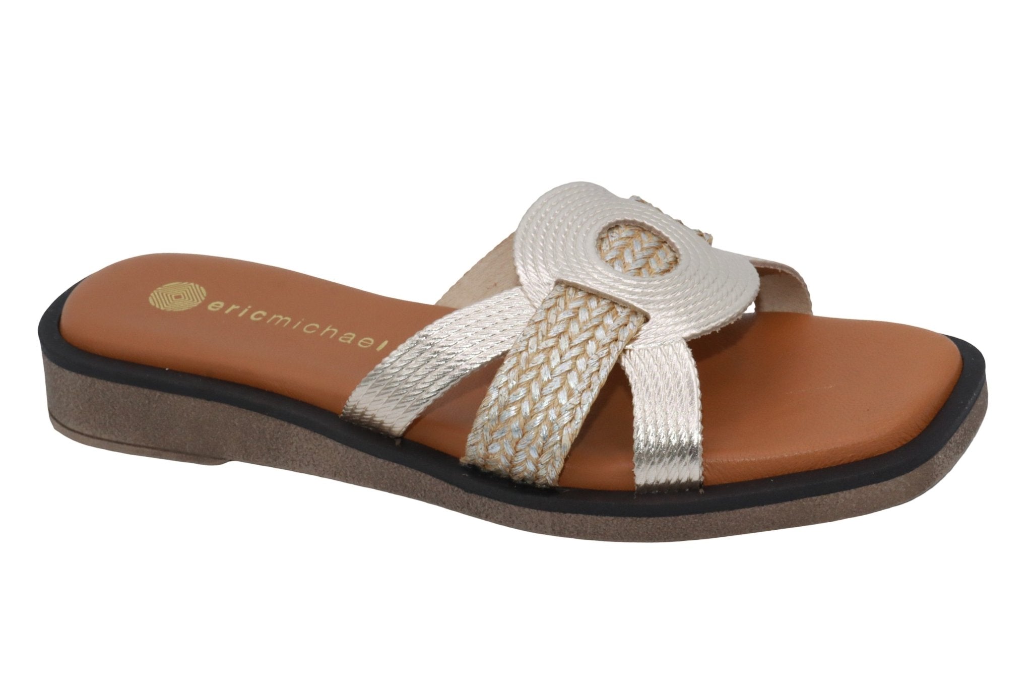 Eric Michael Solar Women’s Metallic Comfort Sandal