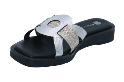 Eric Michael Solar Women’s Metallic Comfort Sandal