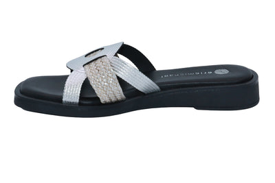 Eric Michael Solar Women’s Metallic Comfort Sandal