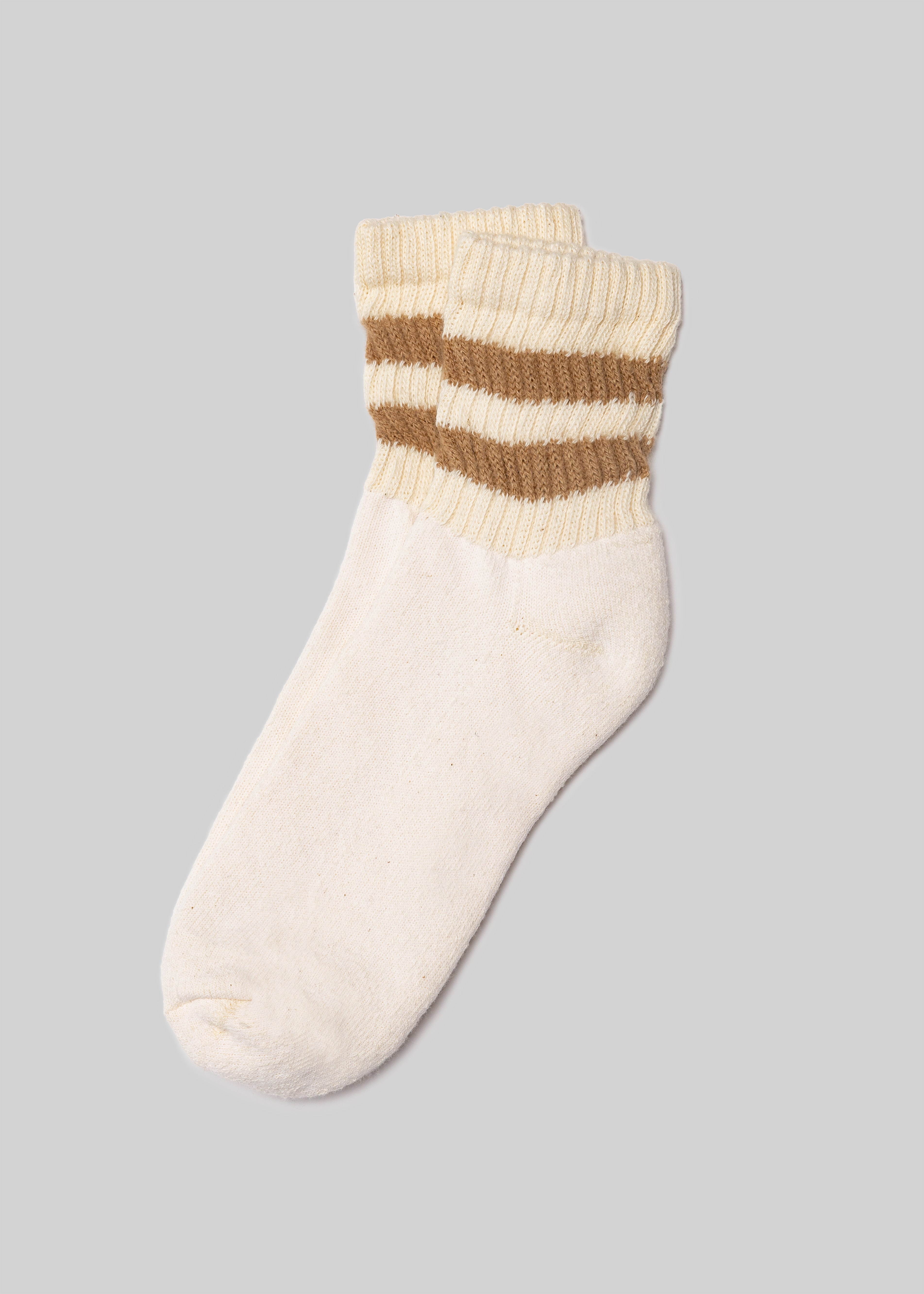 American Trench The Mono Stripe Quarter Crew Socks front view