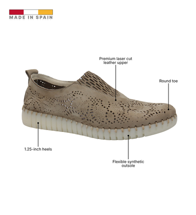 Eric Michael Stella Perforated Leather Slip On