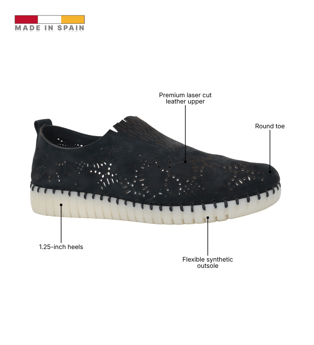 Eric Michael Stella Perforated Leather Slip On
