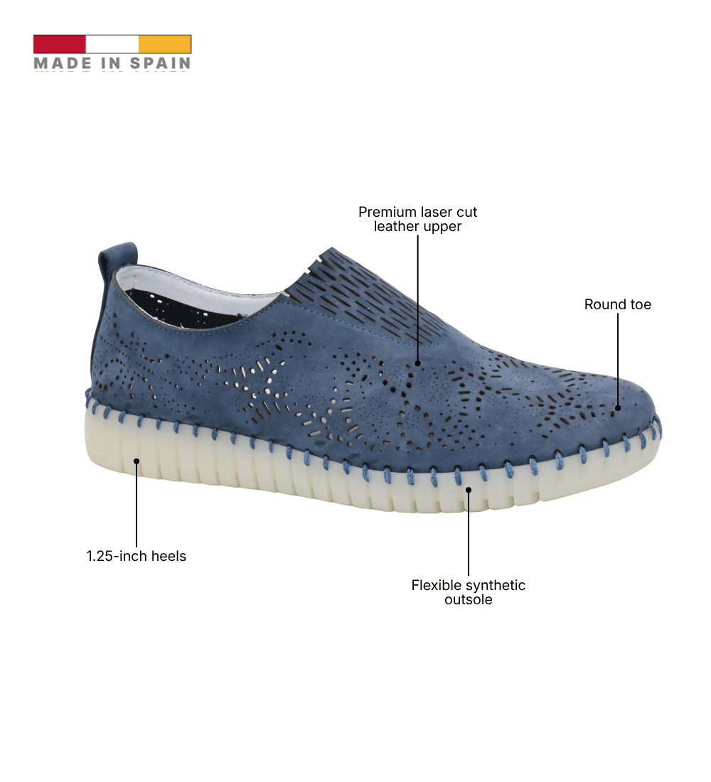 Eric Michael Stella Perforated Leather Slip On