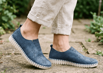 Eric Michael Stella Perforated Leather Slip On