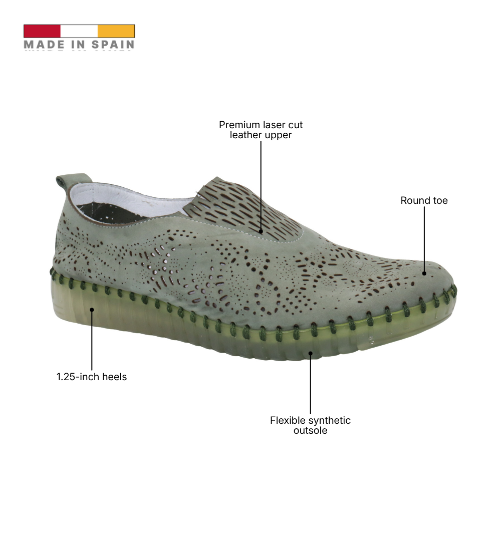 Eric Michael Stella Perforated Leather Slip On