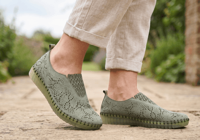 Eric Michael Stella Perforated Leather Slip On