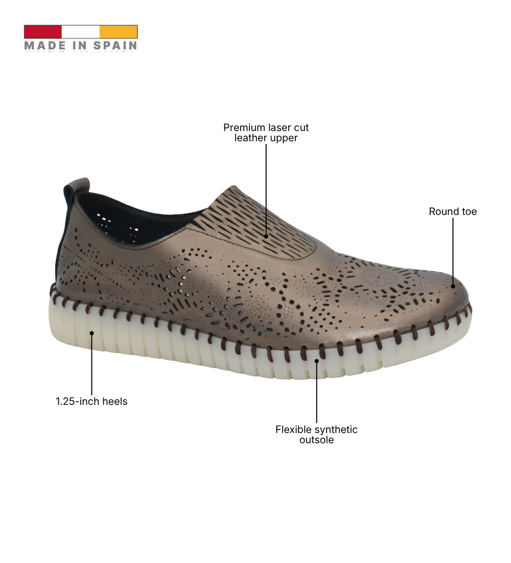 Eric Michael Stella Perforated Leather Slip On