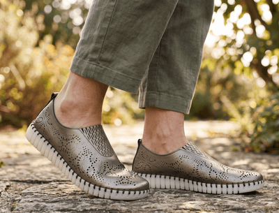 Eric Michael Stella Perforated Leather Slip On