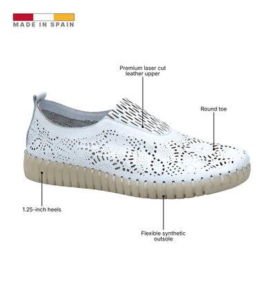 Eric Michael Stella Perforated Leather Slip On
