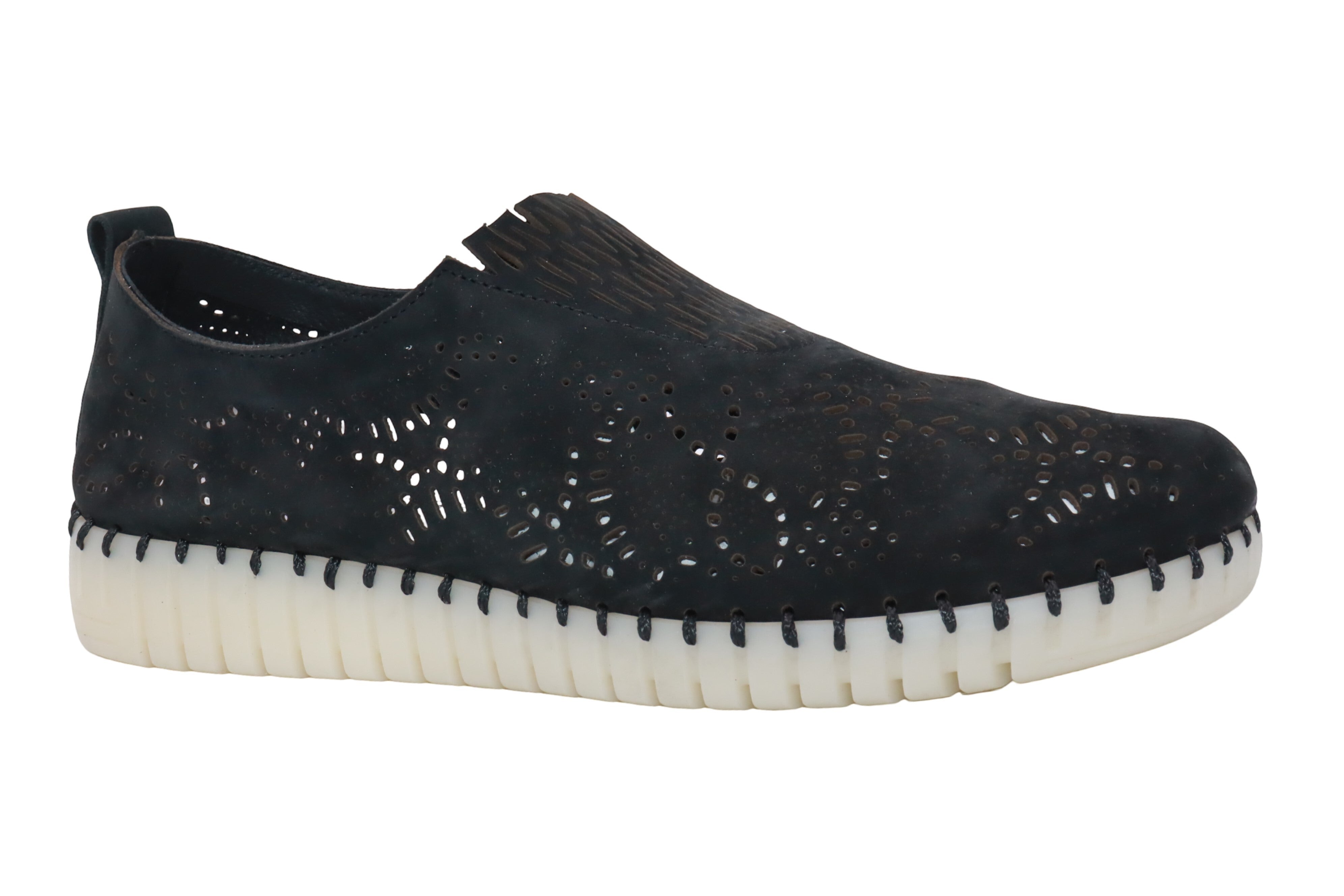 Eric Michael Stella Perforated Leather Slip On