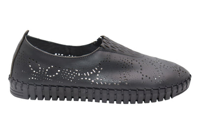 Eric Michael Stella Perforated Leather Slip On