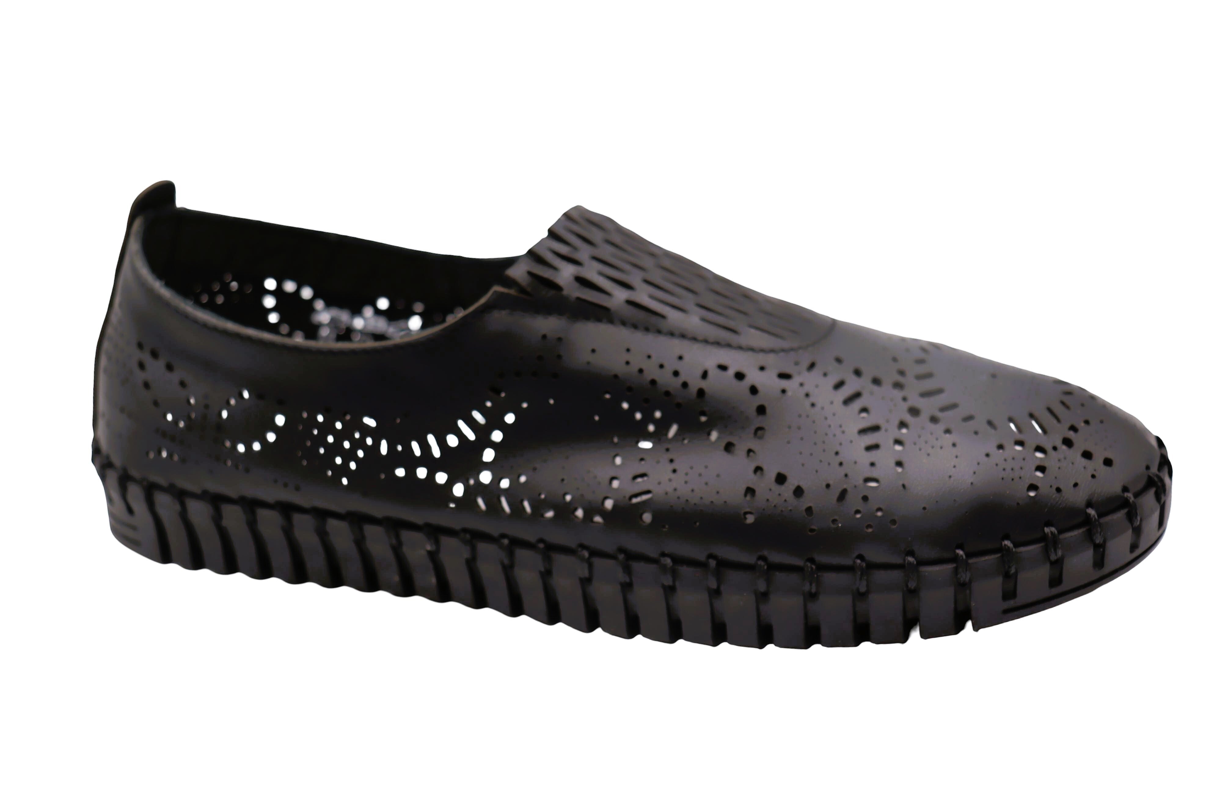 Eric Michael Stella Perforated Leather Slip On