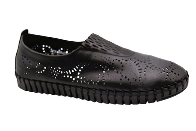 Eric Michael Stella Perforated Leather Slip On