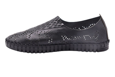 Eric Michael Stella Perforated Leather Slip On