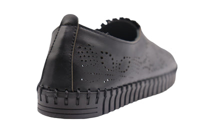 Eric Michael Stella Perforated Leather Slip On