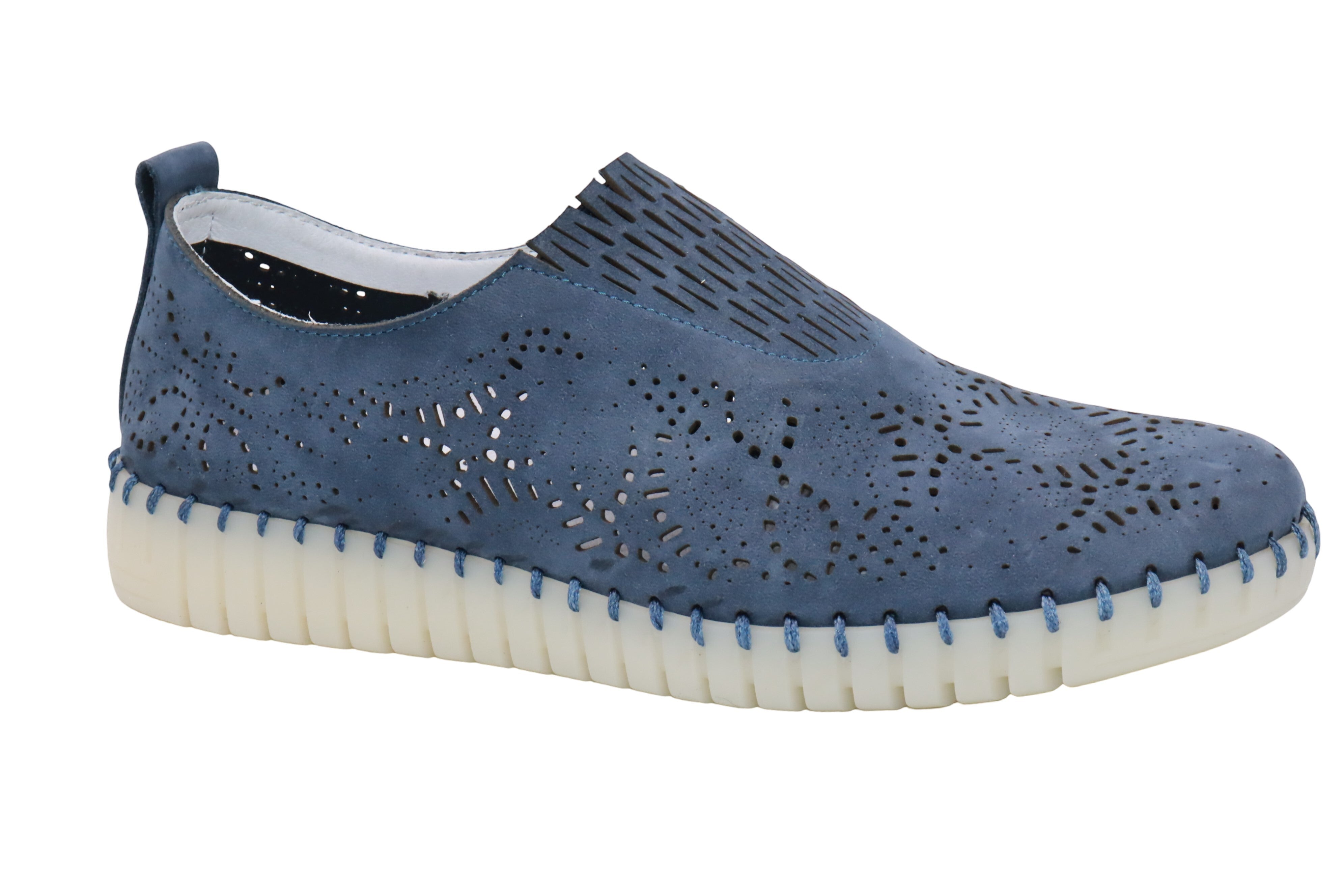 Eric Michael Stella Perforated Leather Slip On