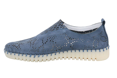 Eric Michael Stella Perforated Leather Slip On