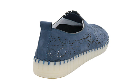 Eric Michael Stella Perforated Leather Slip On