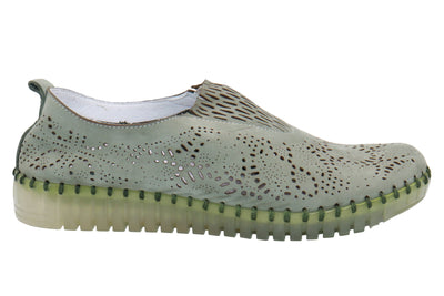 Eric Michael Stella Perforated Leather Slip On