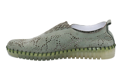 Eric Michael Stella Perforated Leather Slip On