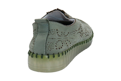 Eric Michael Stella Perforated Leather Slip On
