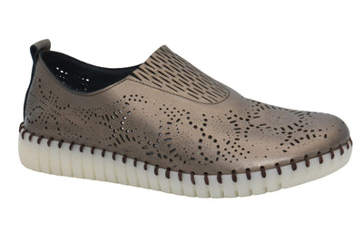 Eric Michael Stella Perforated Leather Slip On
