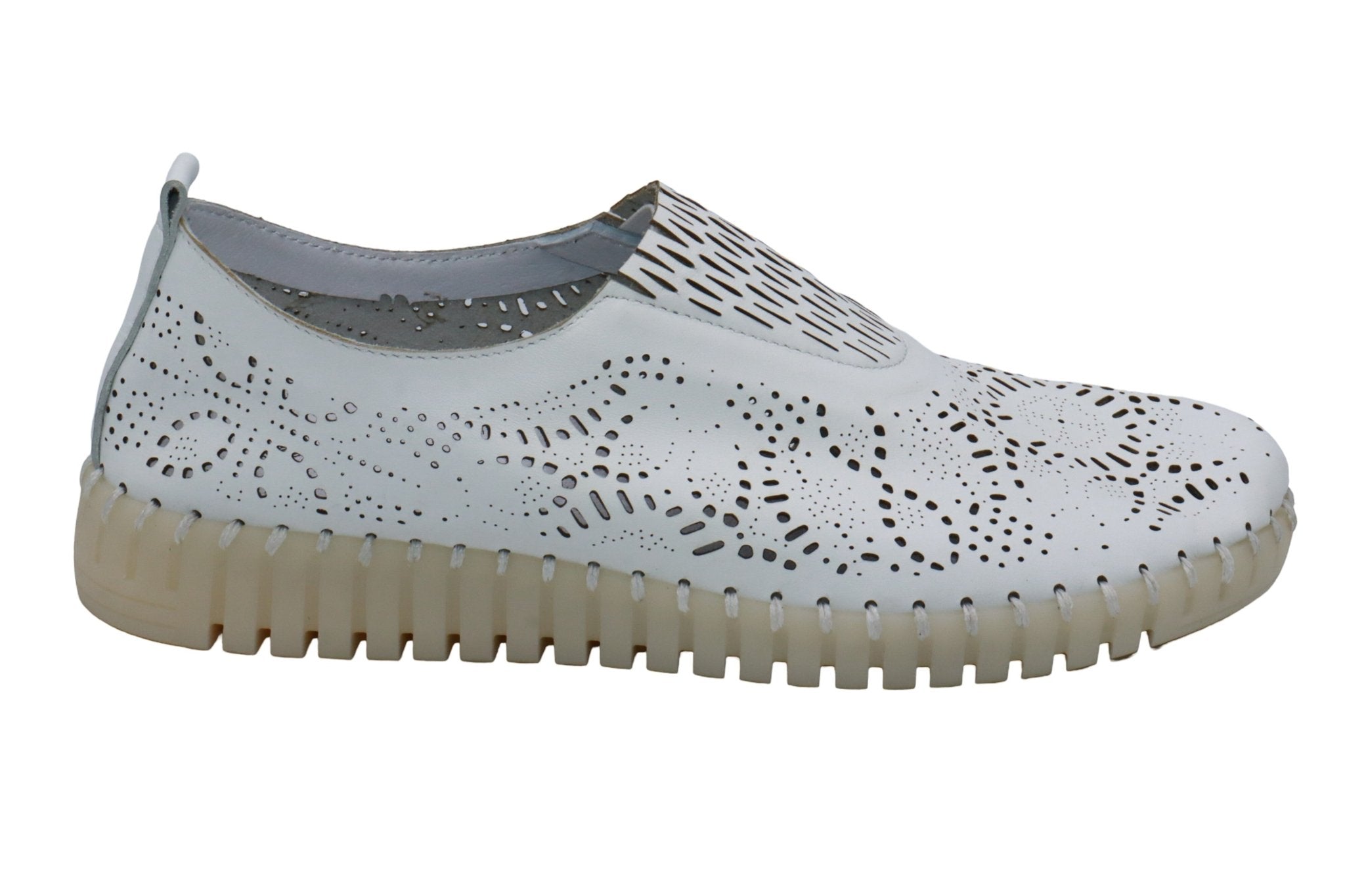 Eric Michael Stella Perforated Leather Slip On