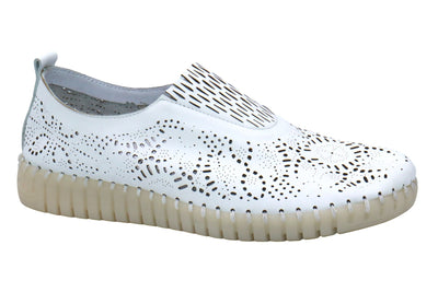 Eric Michael Stella Perforated Leather Slip On