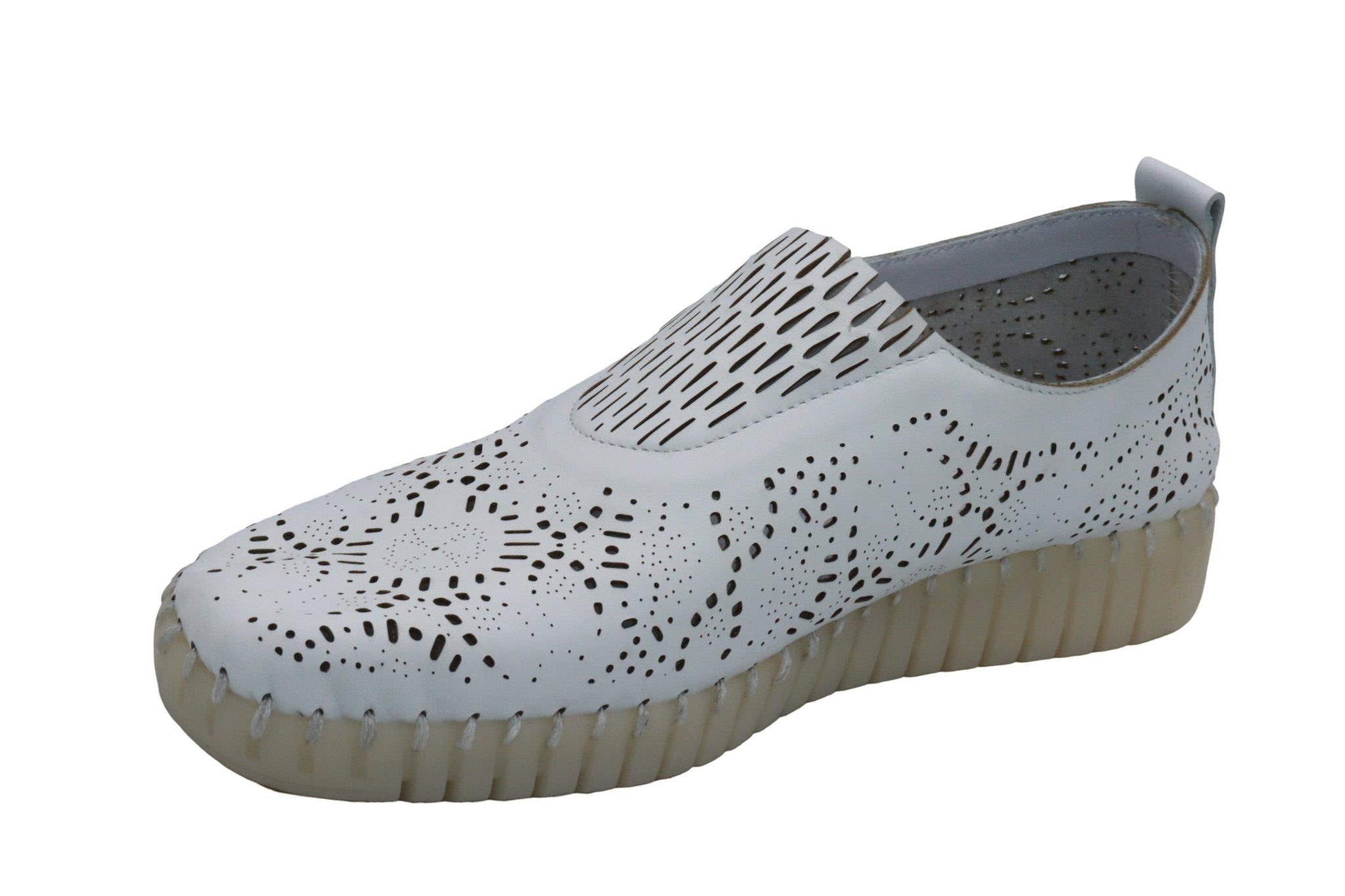 Eric Michael Stella Perforated Leather Slip On