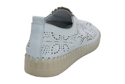 Eric Michael Stella Perforated Leather Slip On