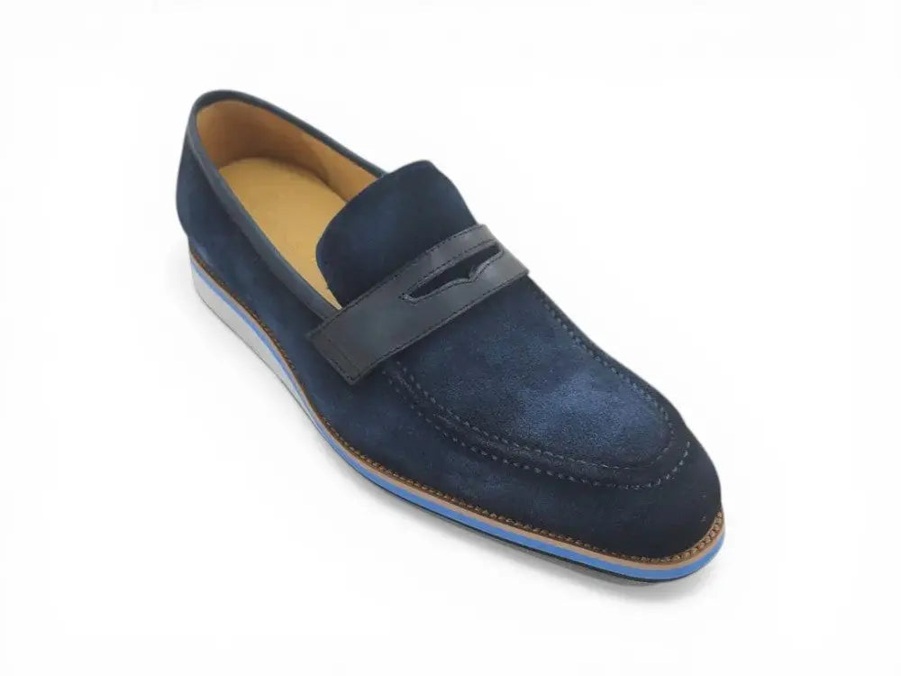 Carrucci Shoes KS Timeless Luxe Elegant Penny Loafer Suede KS550 01S view 10