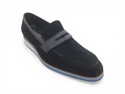 Carrucci Shoes KS Timeless Luxe Elegant Penny Loafer Suede KS550 01S view 6