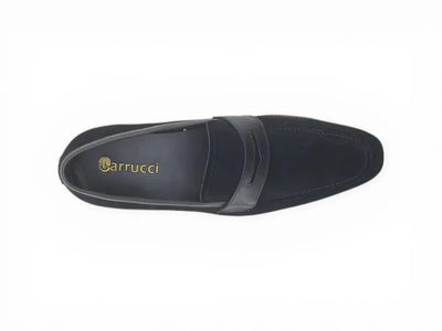 Carrucci Shoes KS Timeless Luxe Elegant Penny Loafer Suede KS550 01S view 7