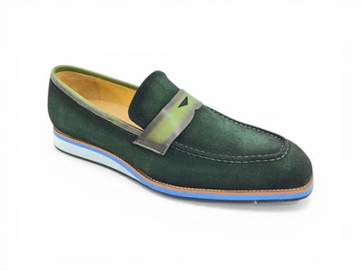 Carrucci Shoes KS Timeless Luxe Elegant Penny Loafer Suede KS550 01S view 13