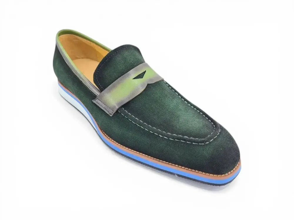 Carrucci Shoes KS Timeless Luxe Elegant Penny Loafer Suede KS550 01S view 14
