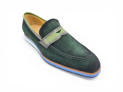 Carrucci Shoes KS Timeless Luxe Elegant Penny Loafer Suede KS550 01S view 14