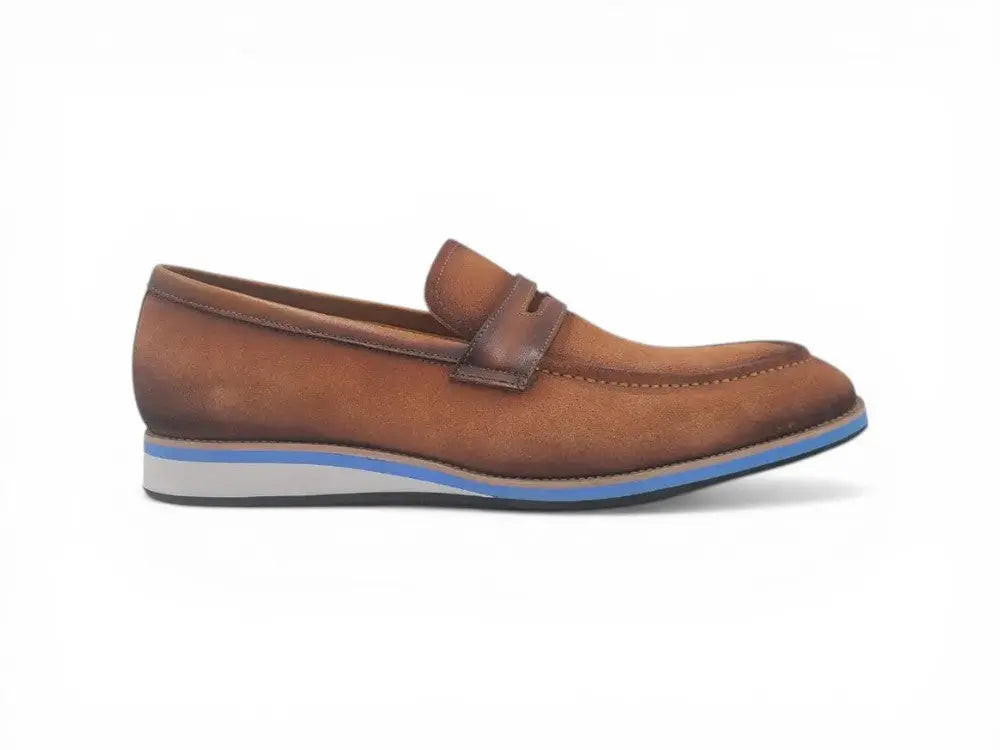 Carrucci Shoes KS Timeless Luxe Elegant Penny Loafer Suede KS550 01S view 18