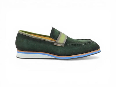 Carrucci Shoes KS Timeless Luxe Elegant Penny Loafer Suede KS550 01S view 12