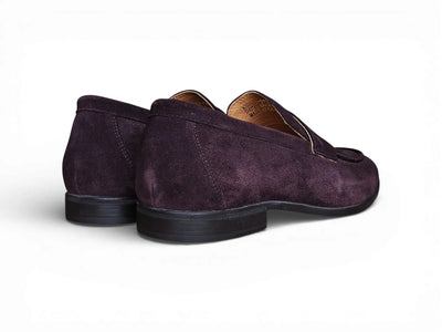 Suede Penny Loafer with Flexible Outsole Carrucci Shoes Men's