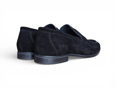 Suede Penny Loafer with Flexible Outsole Carrucci Shoes Men's