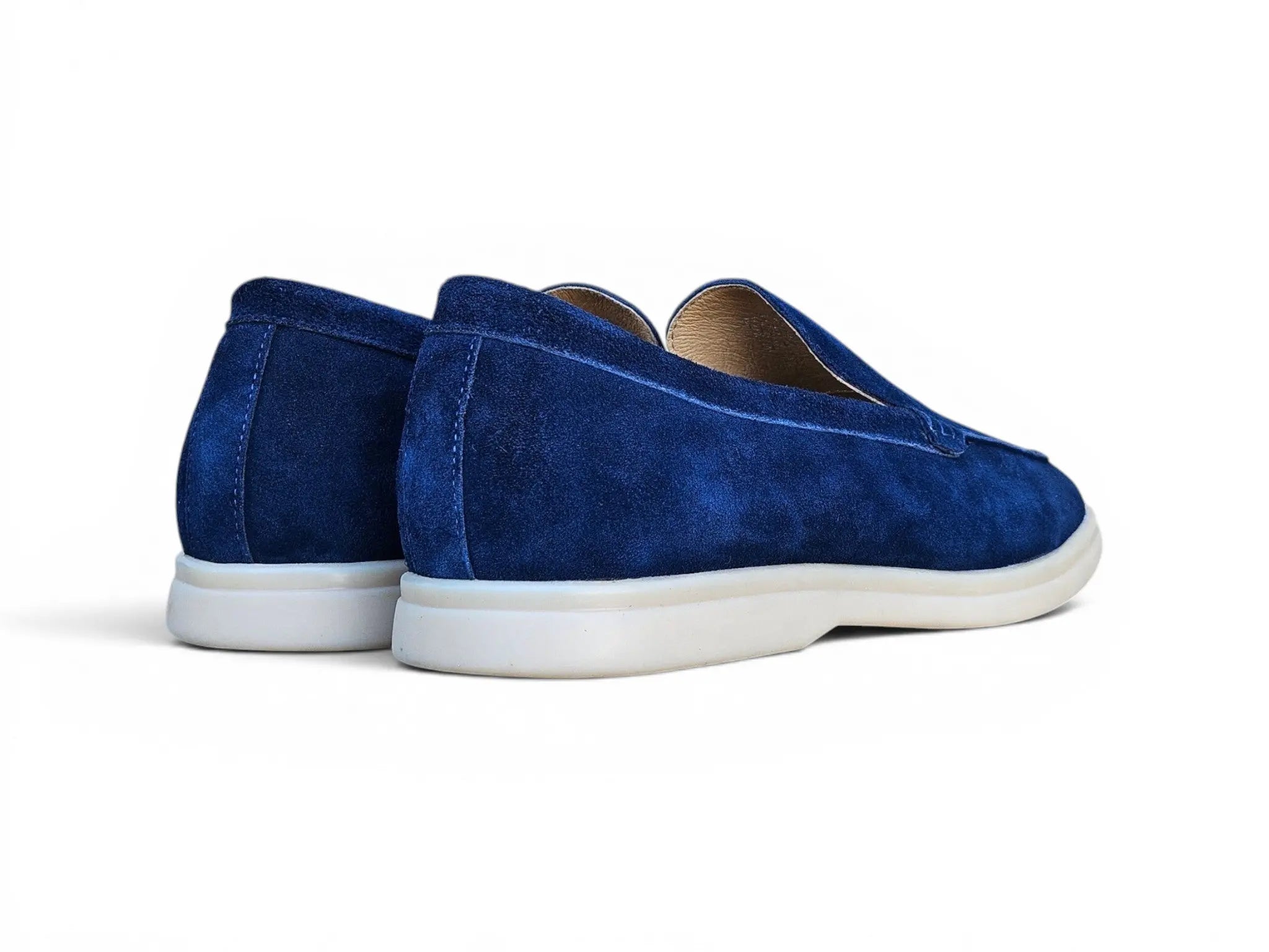 Carrucci Shoes Men's Supple Suede Loafer Slip On Lightweight Cushioned Footbed KS715 01S