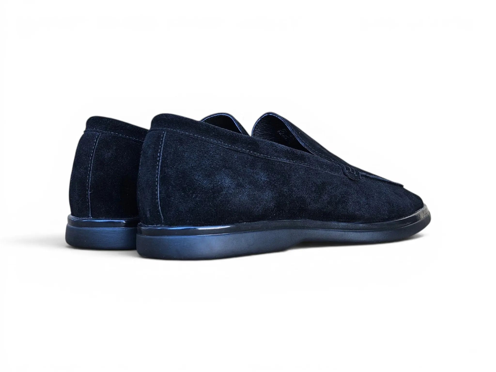 Carrucci Shoes Men's Supple Suede Loafer Slip On Lightweight Cushioned Footbed KS715 01S