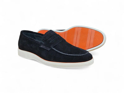 Carrucci Shoes Supple Suede Penny Loafer Sporty Sole Premium KS660 03S view 14