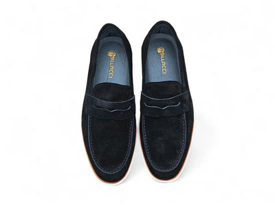Carrucci Shoes Supple Suede Penny Loafer Sporty Sole Premium KS660 03S view 15