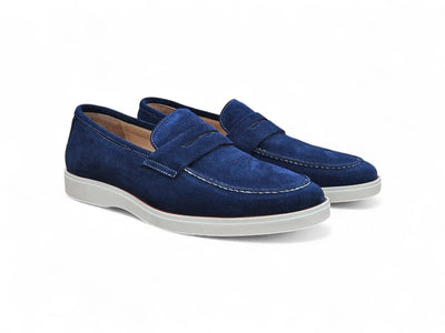 Carrucci Shoes Supple Suede Penny Loafer Sporty Sole Premium KS660 03S view 10