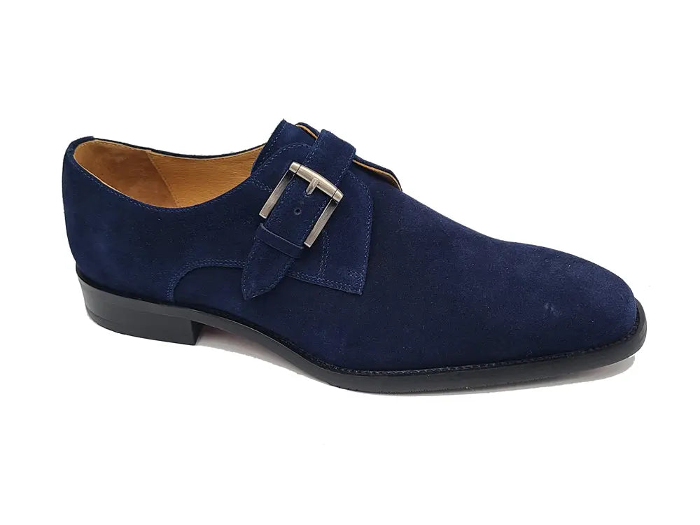 Supple Suede Single Monk Carrucci Shoes Men's