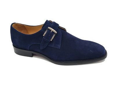 Supple Suede Single Monk Carrucci Shoes Men's