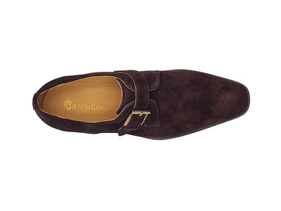 Supple Suede Single Monk Carrucci Shoes Men's