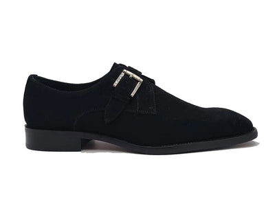 Supple Suede Single Monk Carrucci Shoes Men's